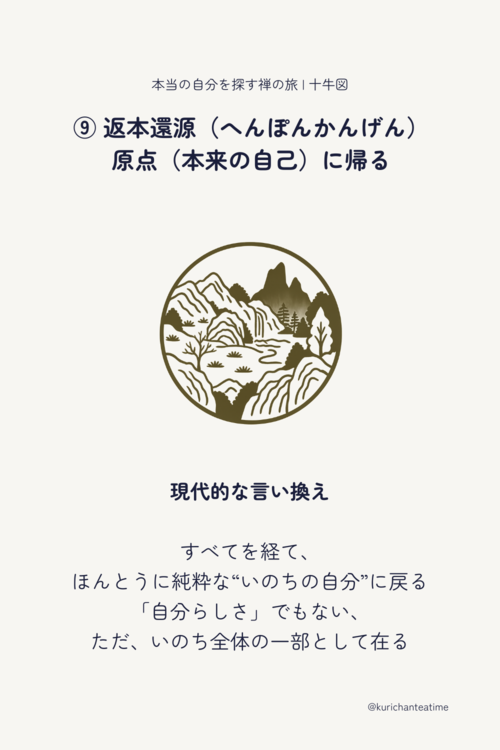 返本還源:生命そのものとしての自分に還る